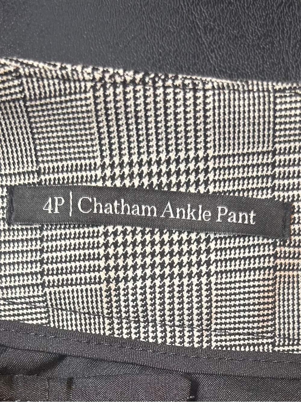 Talbots Chatham Ankle Pants 4P Petite Gray Plaid Stretch - Picture 11 of 13